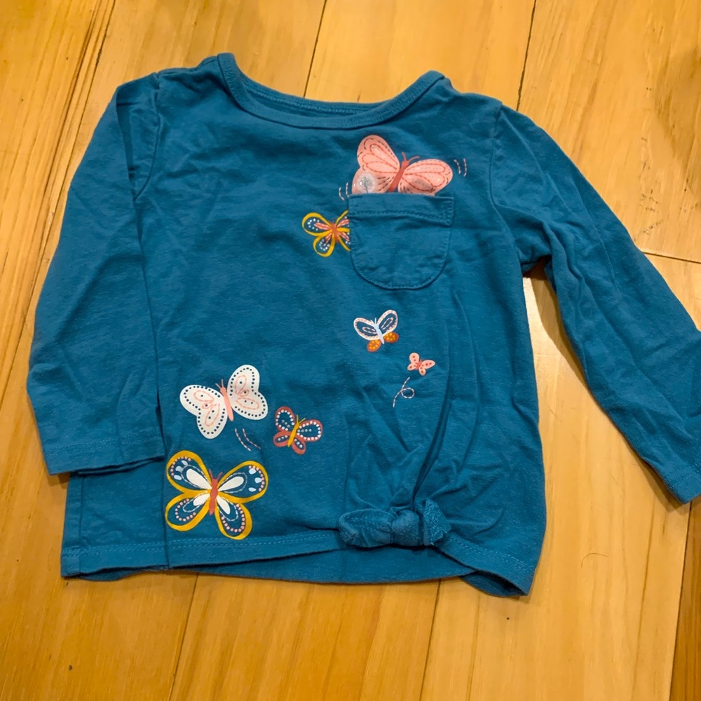 Carters adorable butterfly shirt, 12 mo